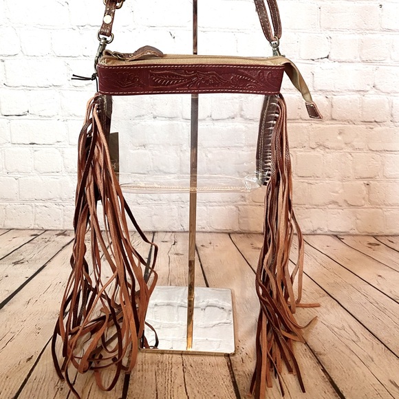 Myra Western Fringe Clear Stadium Bag - Picture 4 of 9